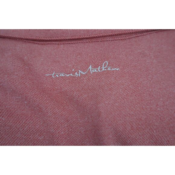 Travis Mathew 1MK2068 Men's Sz M Heather Cardinal Player Special Golf Shirt - Picture 7 of 12